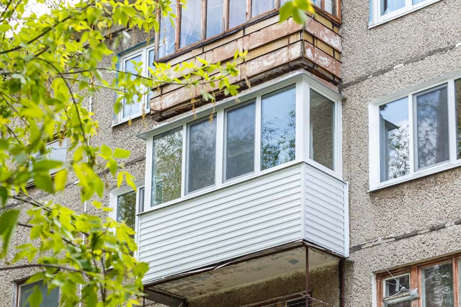 Монтаж всех типов балконов