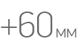 Прибавьте к обоим полученным размерам по 60мм