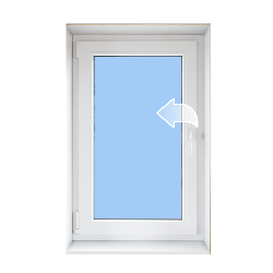 Окно одностворчатое поворотное, 700*1100