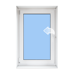 Окно одностворчатое поворотное, 800*1100