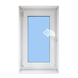 Окно одностворчатое поворотное, 600*1000