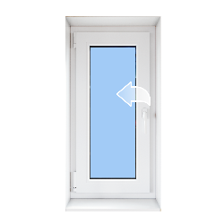 Окно одностворчатое поворотное, 500*1000