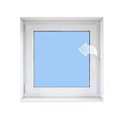 Окно одностворчатое поворотное, 900*900