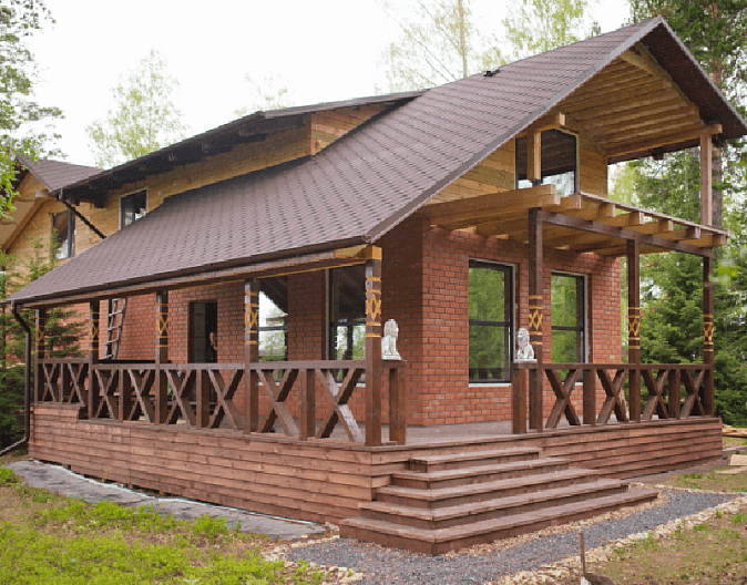 Кирпичный коттедж