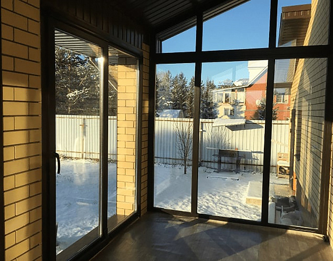 Остекление коттеджа